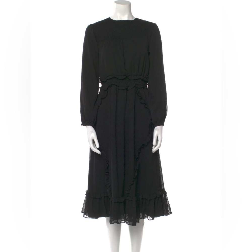 Walter Baker Ariella Dotted Blouson Dress In Black size M